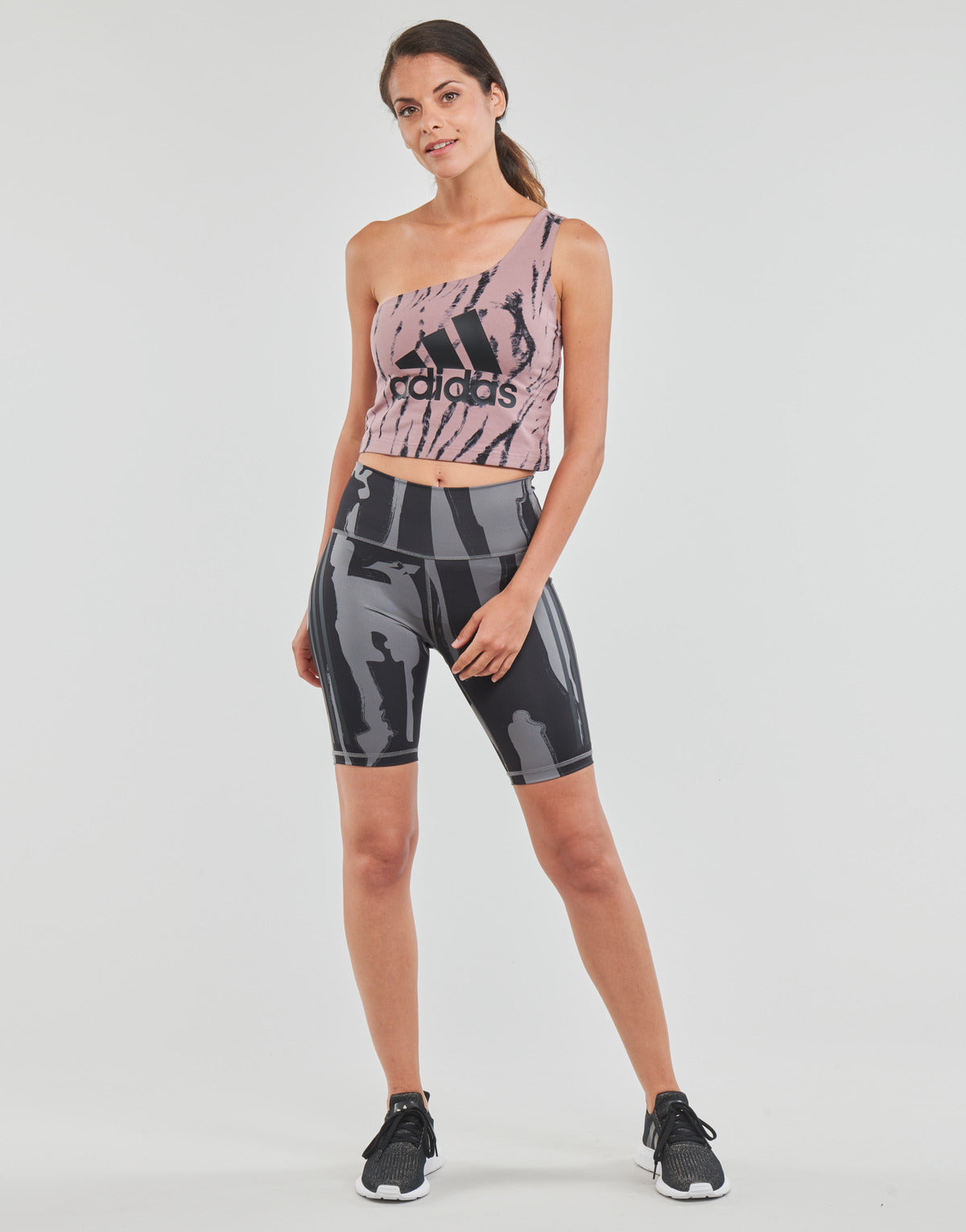 Collant Donna adidas  TM BIKER SHORTS  Grigio