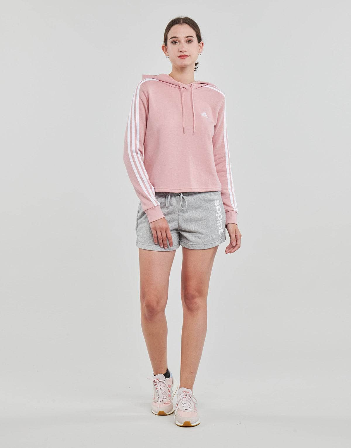 Shorts Donna adidas  W LIN FT SHO  Grigio