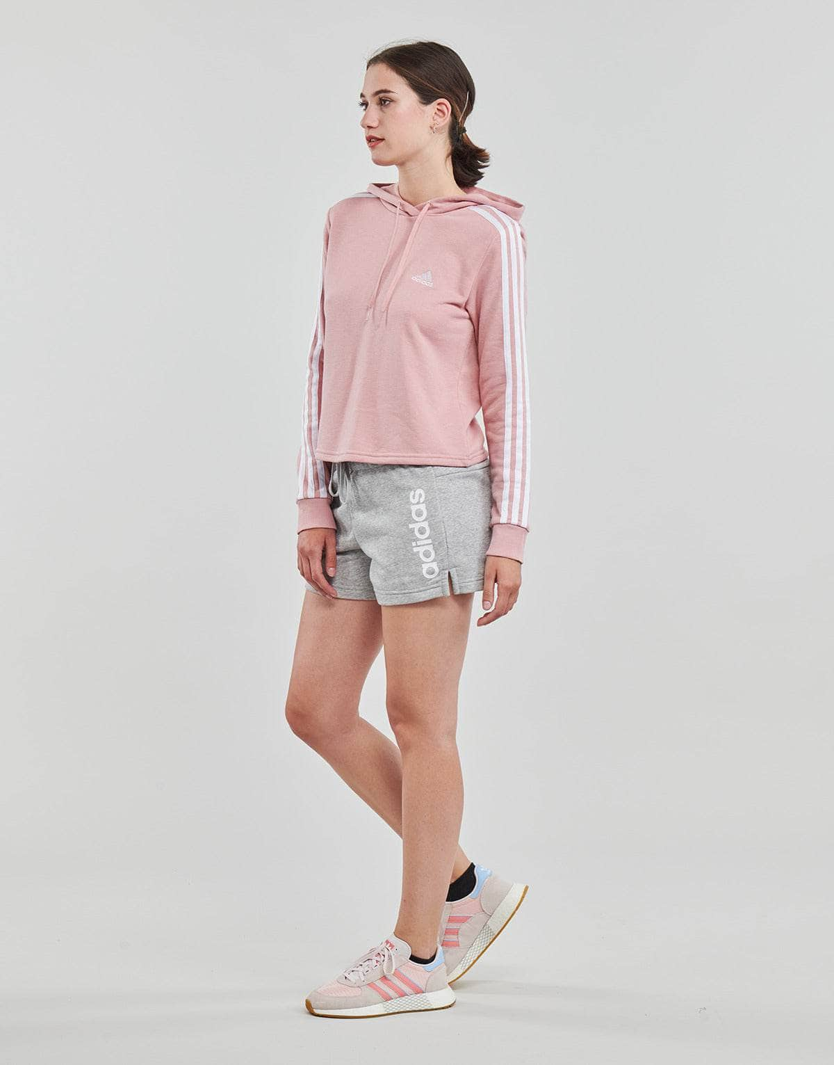 Shorts Donna adidas  W LIN FT SHO  Grigio