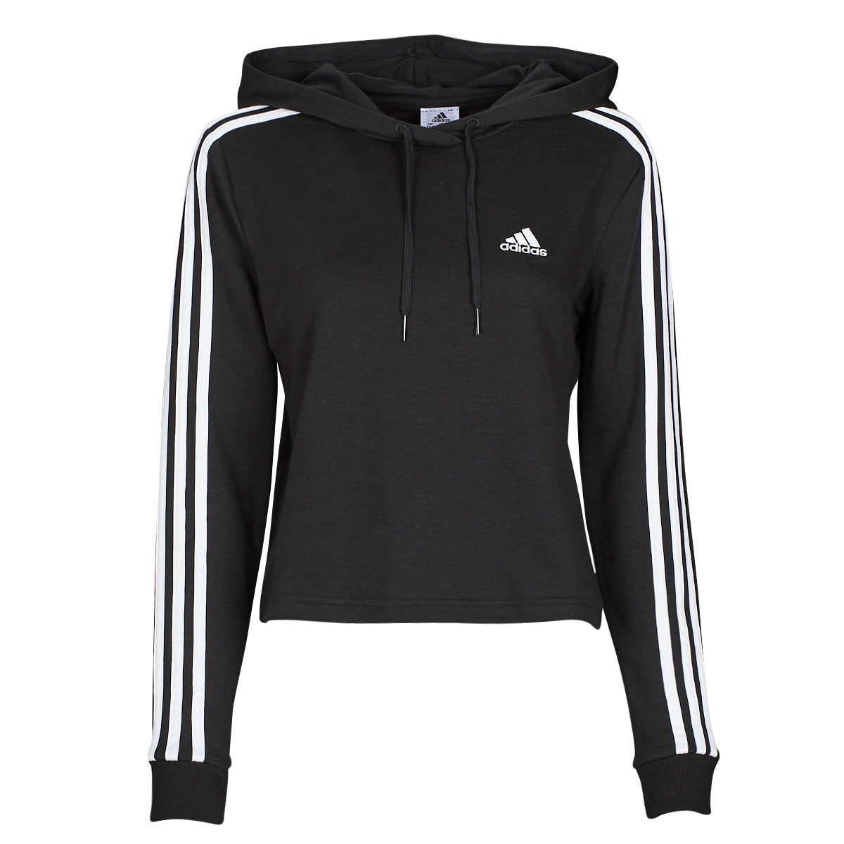 Felpa Donna adidas  W 3S FT CRO HD  Nero