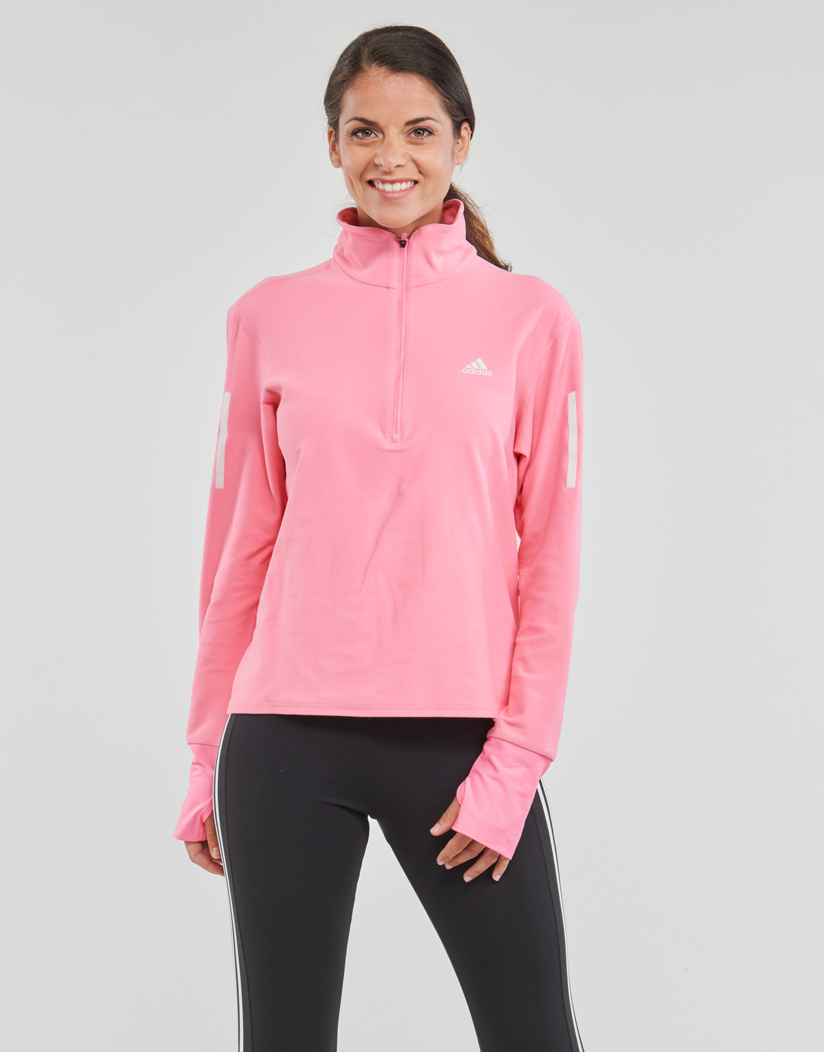 Felpa Donna adidas  OTR 1/2 ZIP W  Rosa