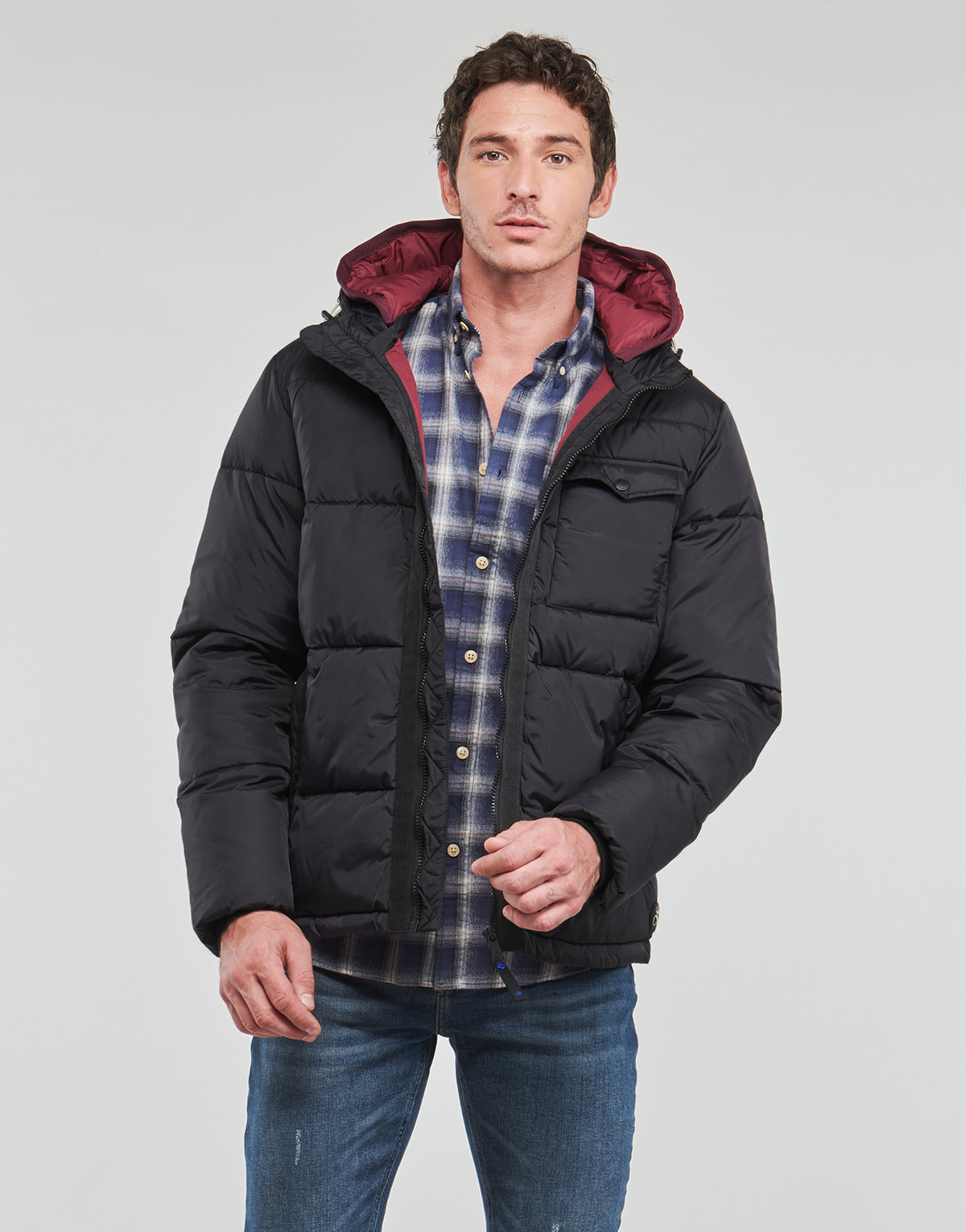 Piumino Uomo Scotch & Soda  Hooded Puffer Jacket  Nero