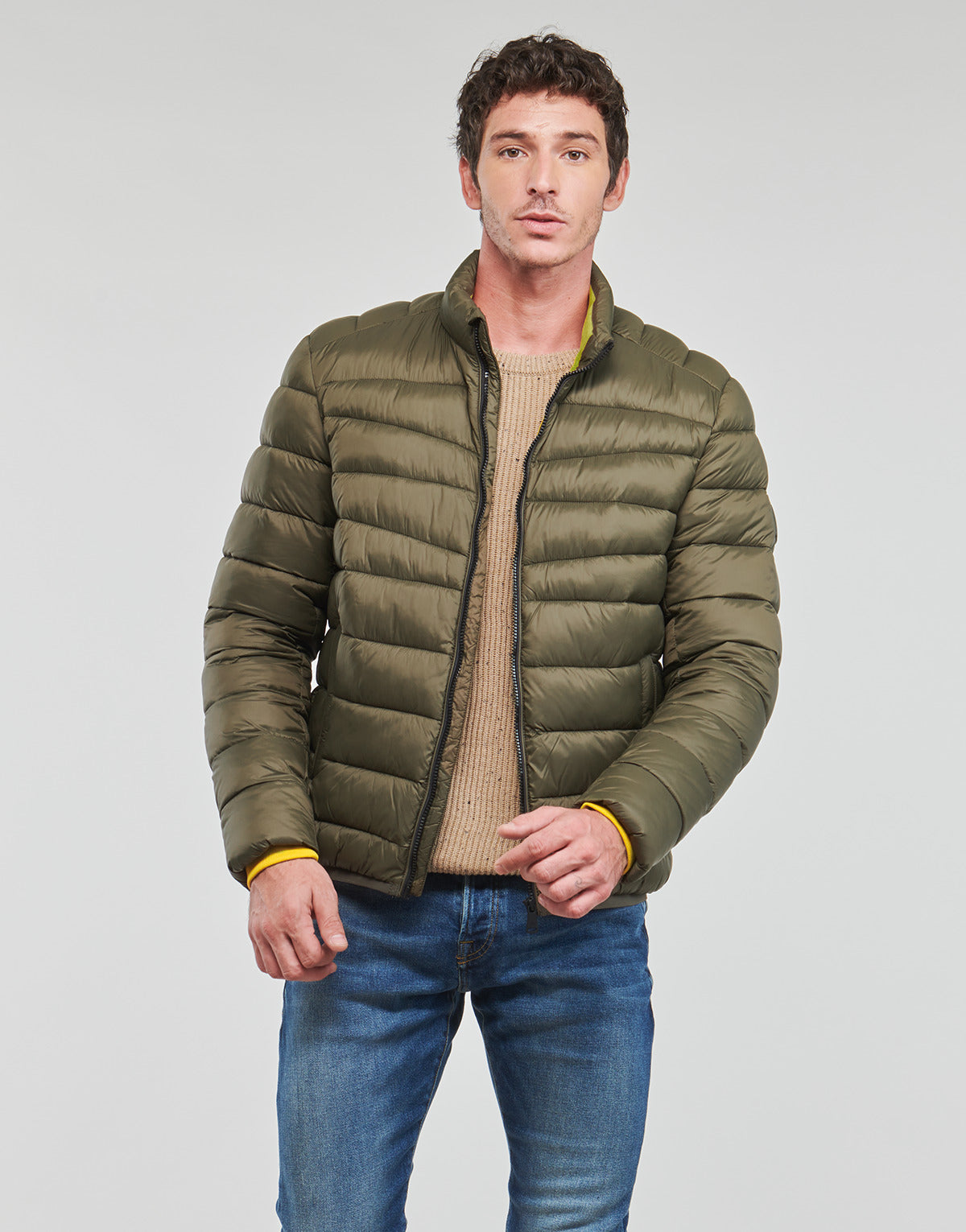 Piumino Uomo Scotch & Soda  Short Puffer Jacket  Kaki