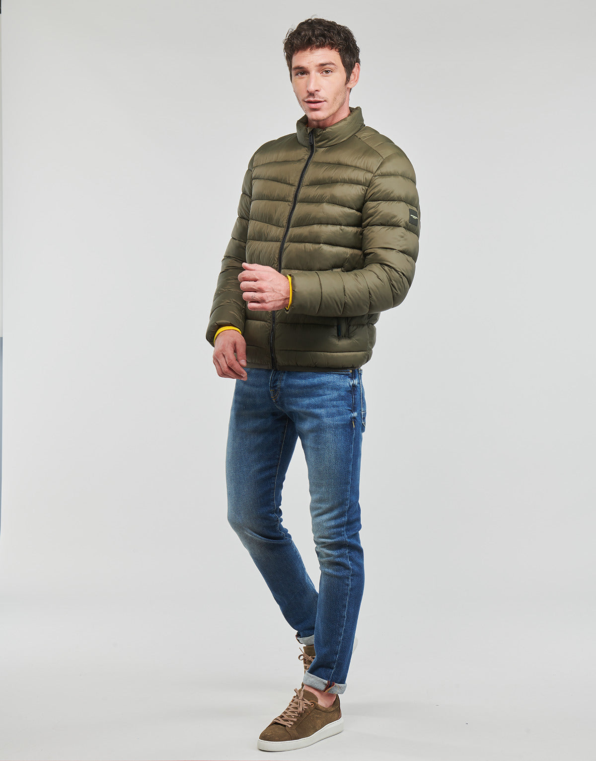 Piumino Uomo Scotch & Soda  Short Puffer Jacket  Kaki