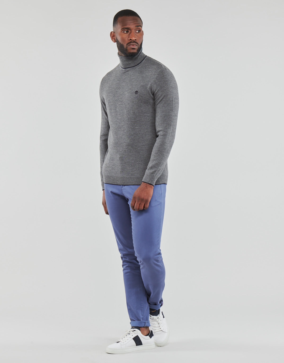 Maglione Uomo Timberland  LS Nissitissit river contemporary merino rws turtle sweater regu  Grigio