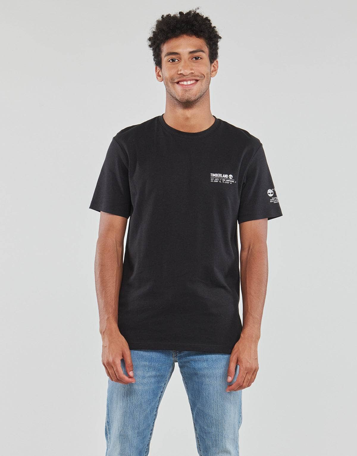 T-shirt Uomo Timberland  Comfort Lux Essentials SS Tee  Nero