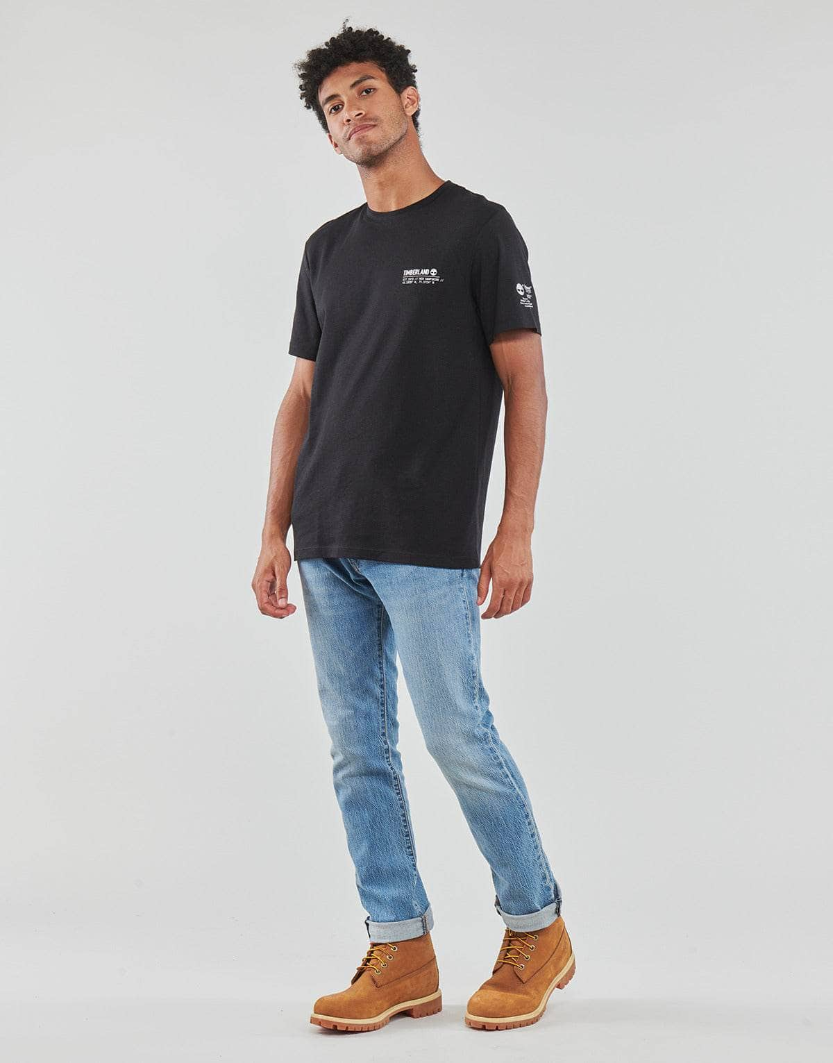 T-shirt Uomo Timberland  Comfort Lux Essentials SS Tee  Nero