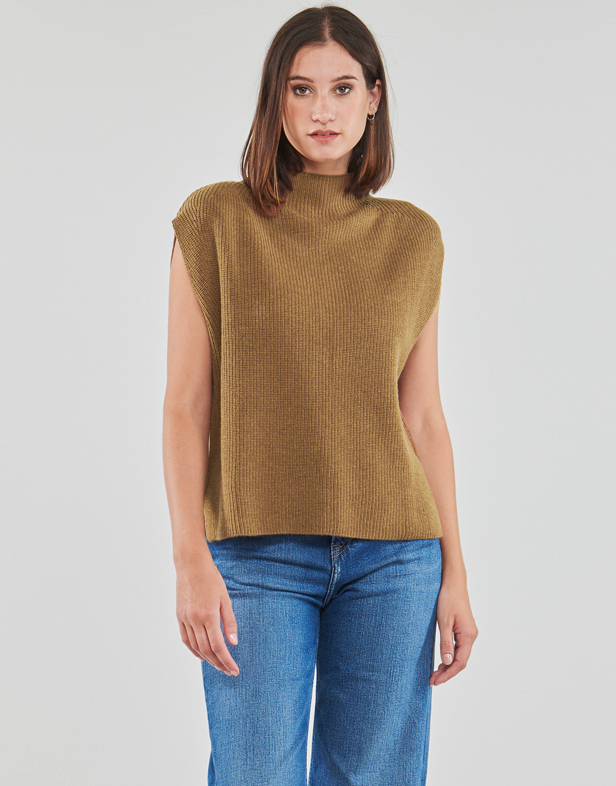 Maglione Donna Esprit  flat knittd top  Marrone