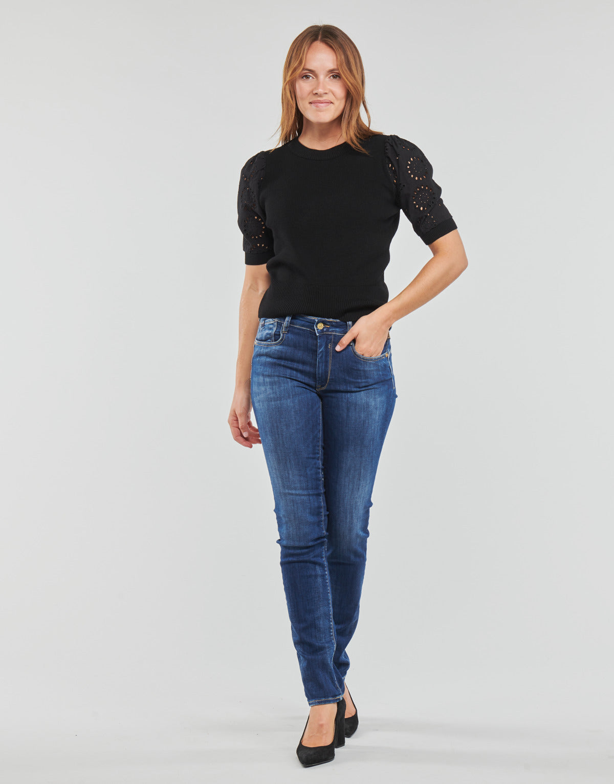 Jeans Donna Le Temps des Cerises  PULP HIGH CASAL  Blu