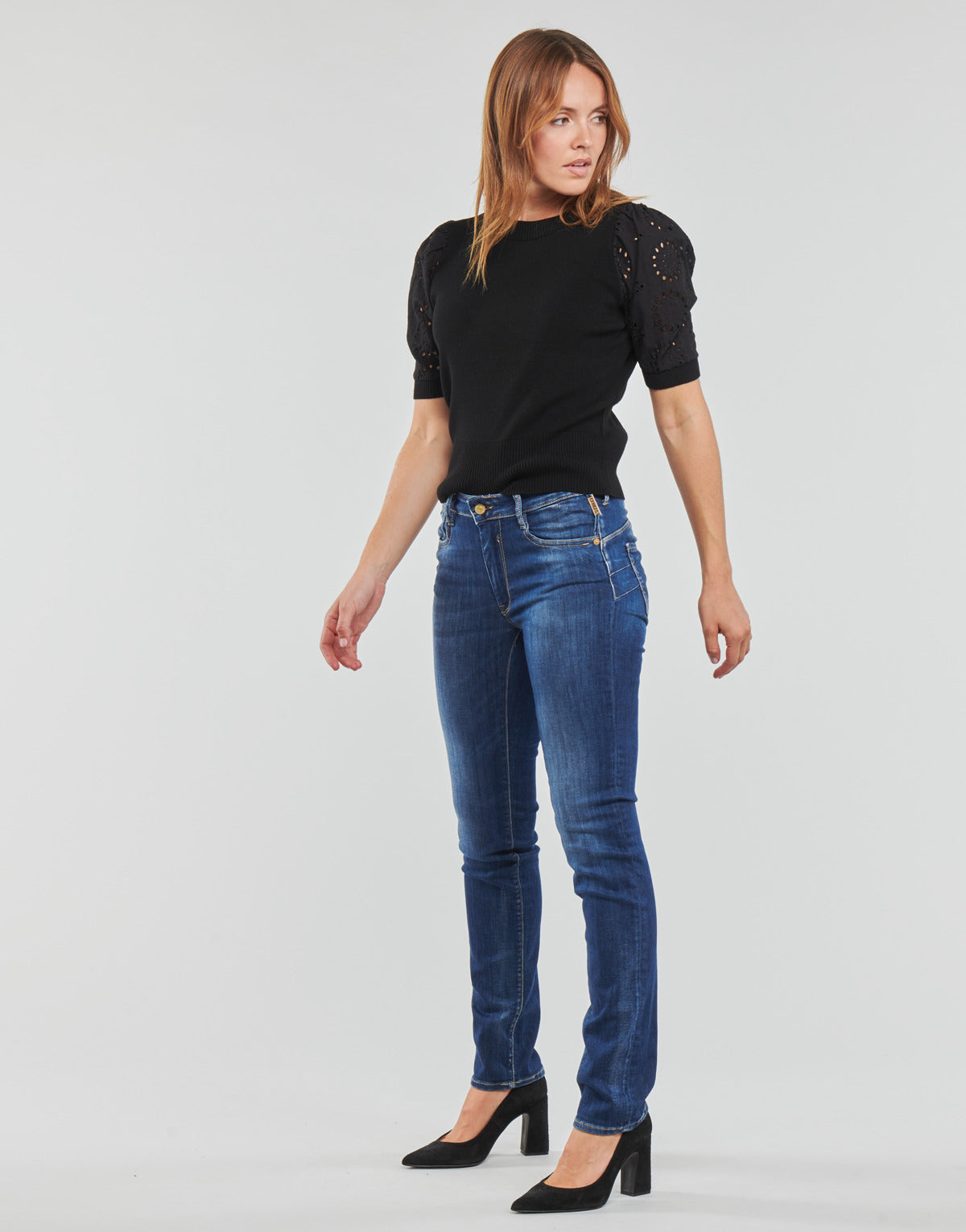 Jeans Donna Le Temps des Cerises  PULP HIGH CASAL  Blu