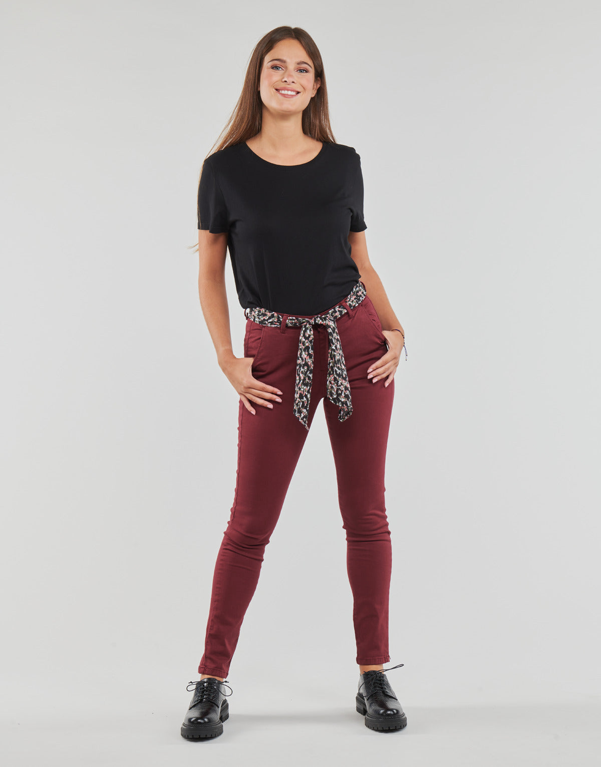 Pantalone Chino Donna Le Temps des Cerises  DYLI  Bordeaux