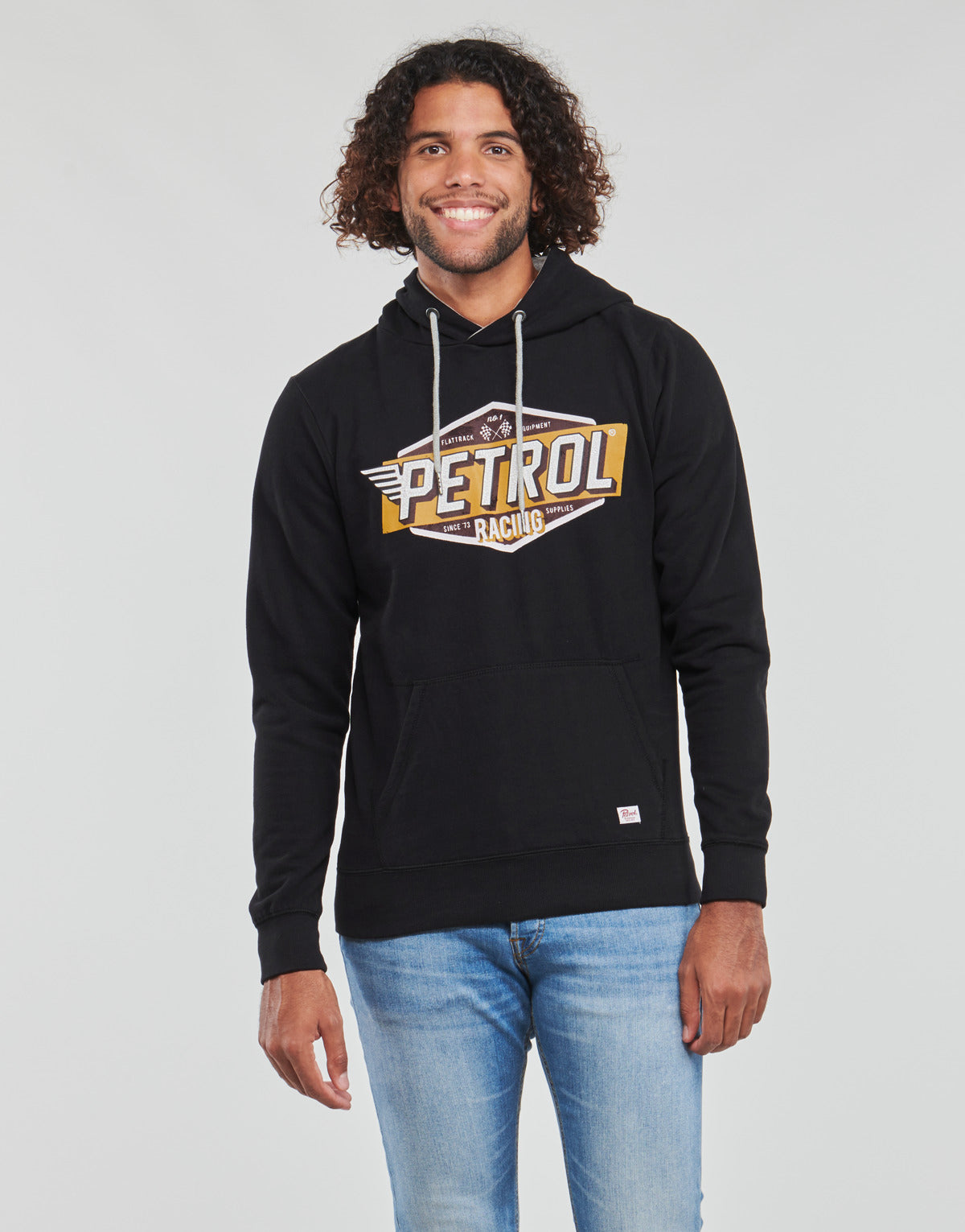 Felpa Uomo Petrol Industries  Sweater Hooded  Nero