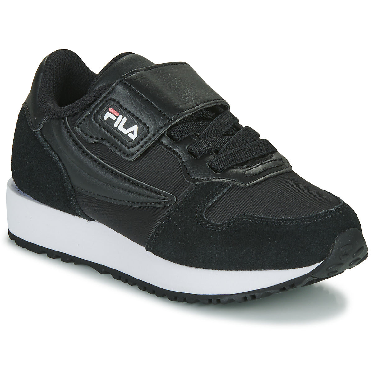 Scarpe bambini ragazza Fila  RETROQUE VELCRO  Nero