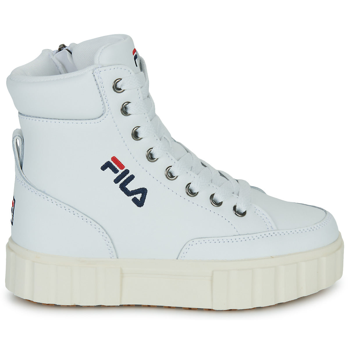 Scarpe bambini ragazzo Fila  SANDBLAST HIGH  Bianco