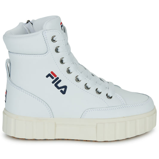 Scarpe bambini ragazzo Fila  SANDBLAST HIGH  Bianco