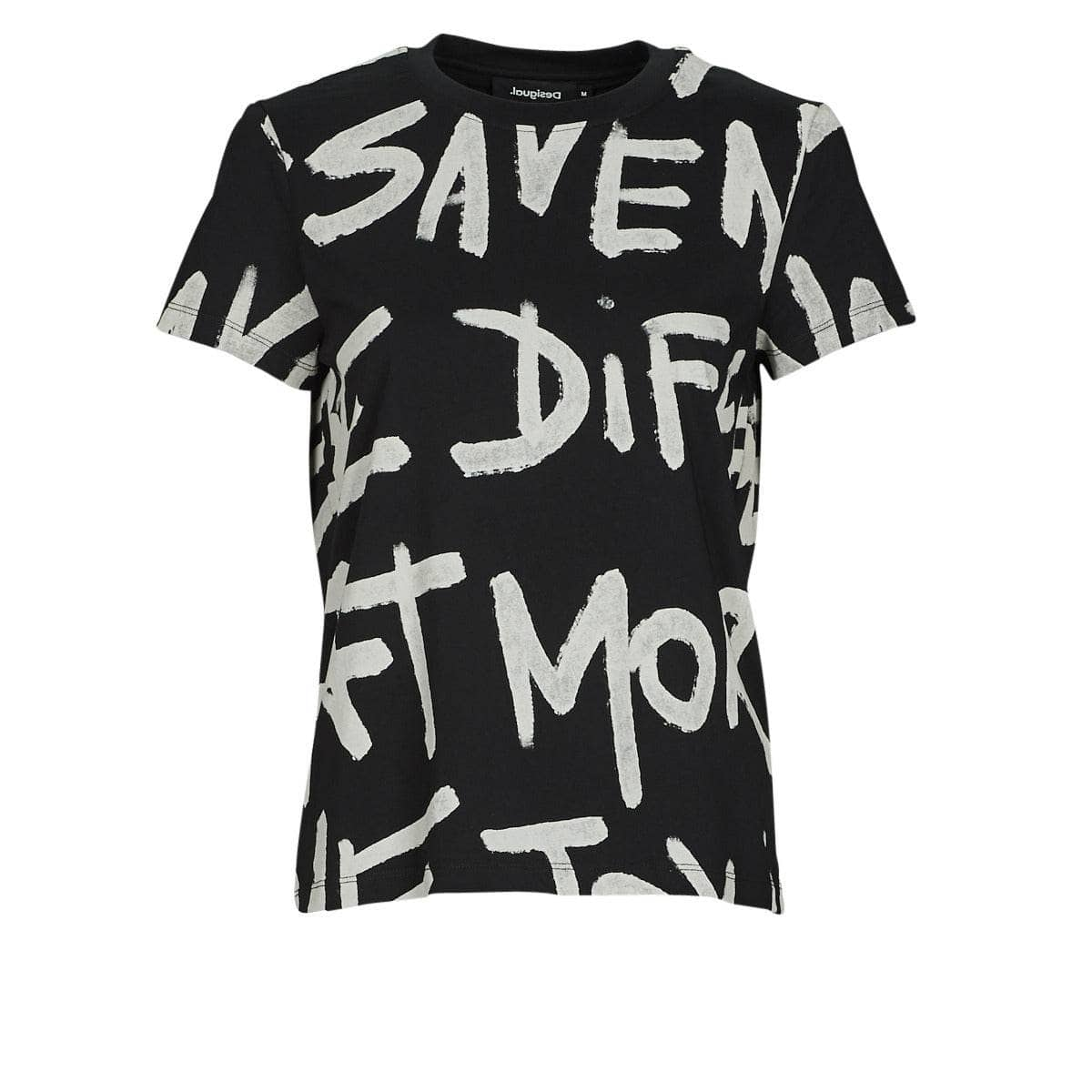 T-shirt Donna Desigual  ENYA  Nero