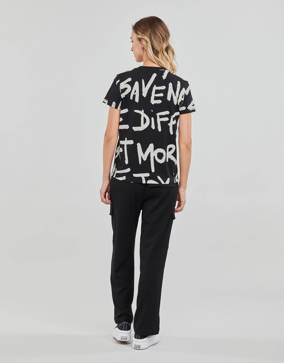 T-shirt Donna Desigual  ENYA  Nero