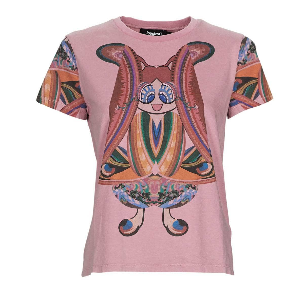 T-shirt Donna Desigual  FLOWER  Rosa