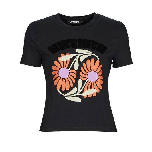 T-shirt Donna Desigual  ELDA  Nero