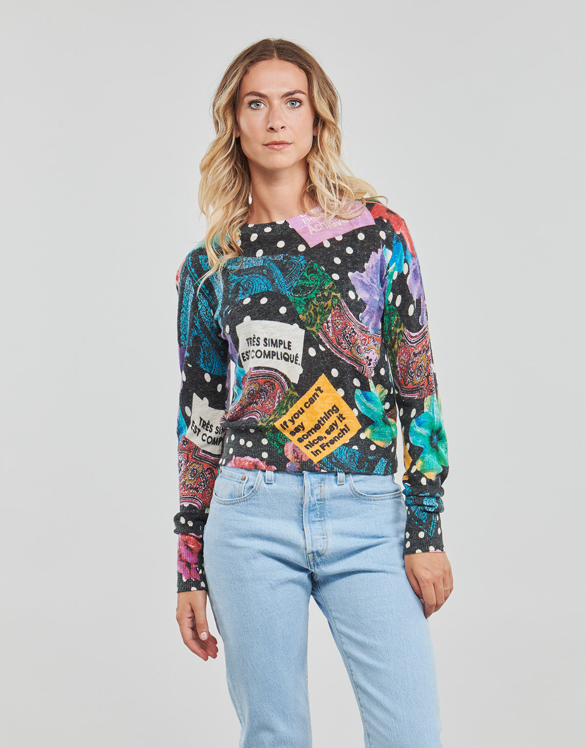 Maglione Donna Desigual  SPICE  Multicolore