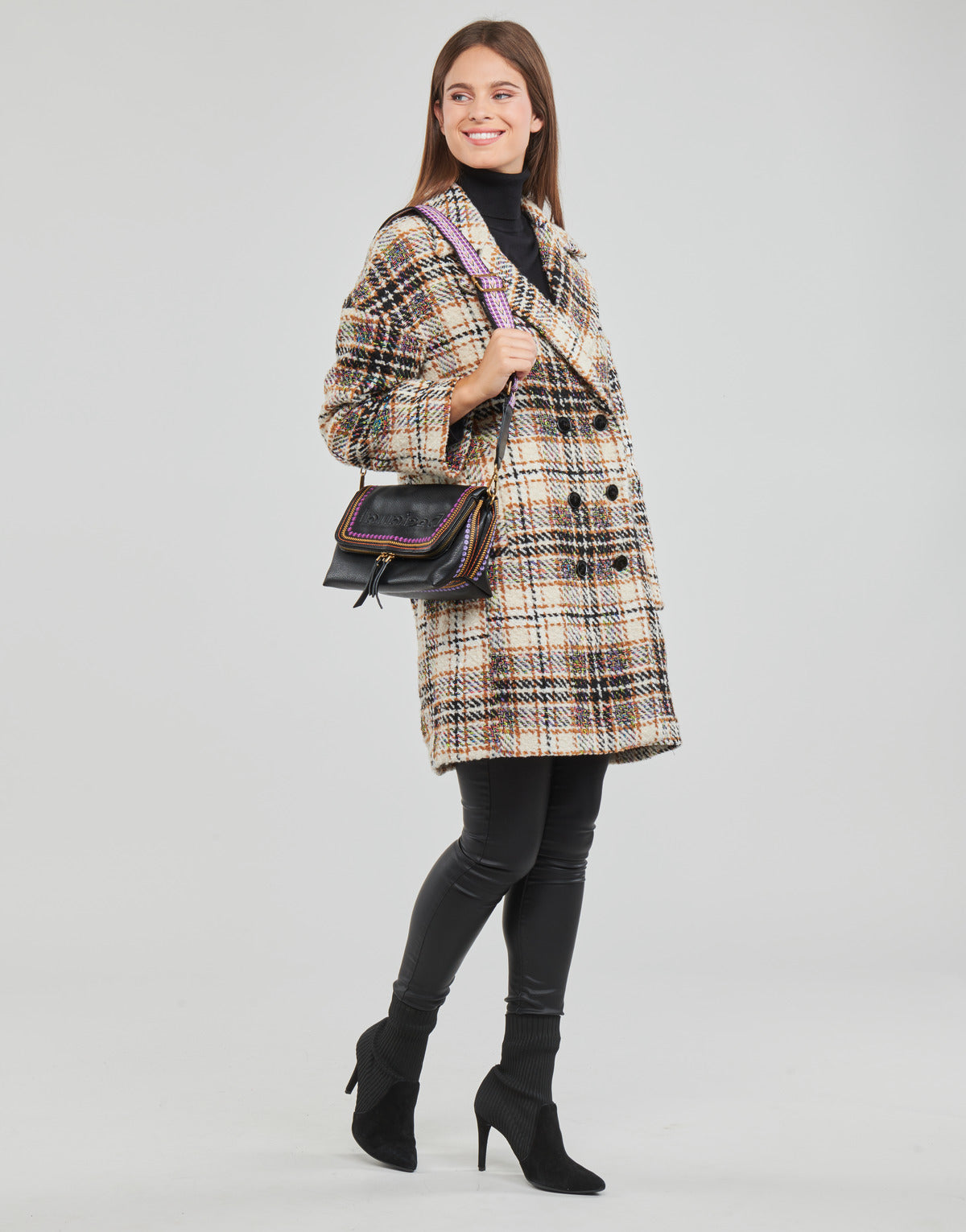 Mantella Donna Desigual  COAT DUKE  Multicolore