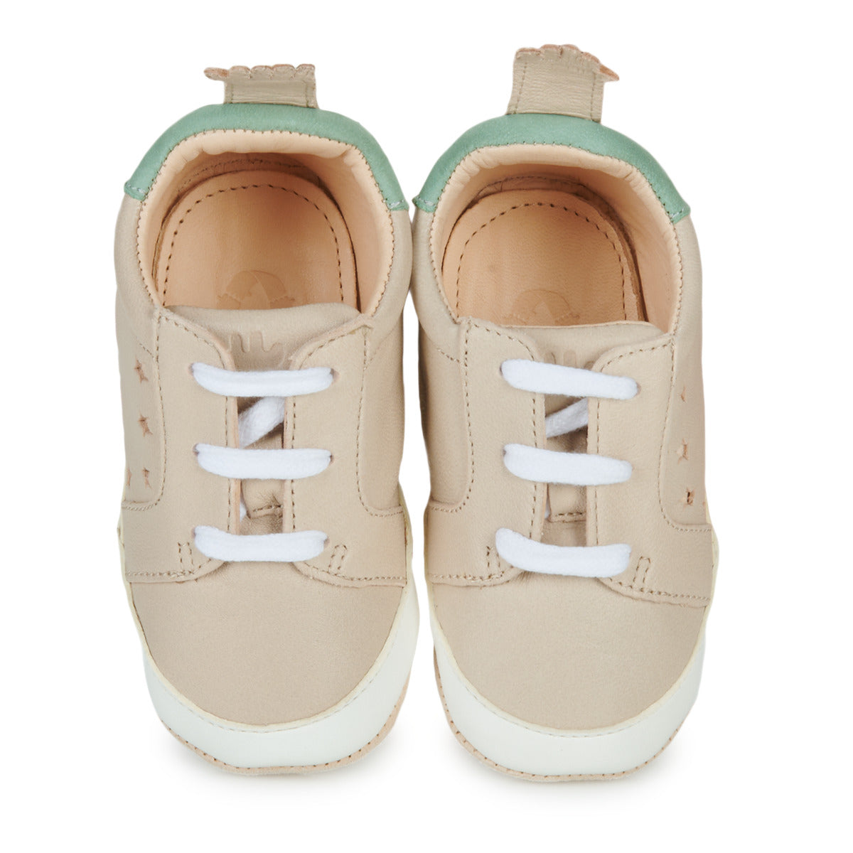 Ballerine ragazzo Easy Peasy  MY BLUBLU BASKET LACET  Beige