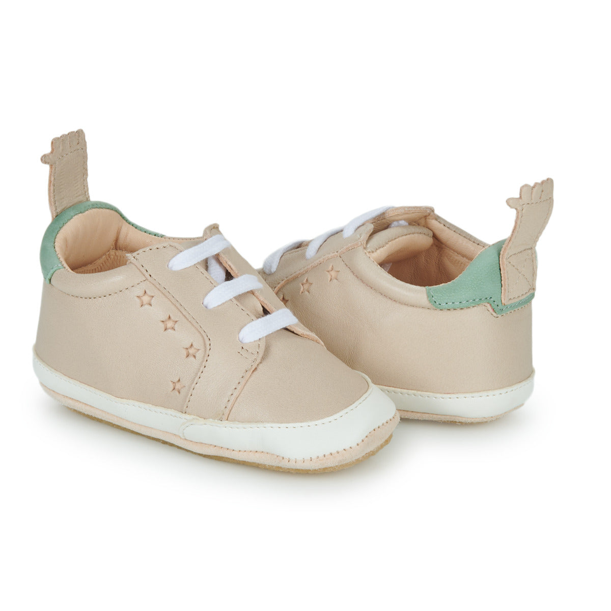 Ballerine ragazzo Easy Peasy  MY BLUBLU BASKET LACET  Beige