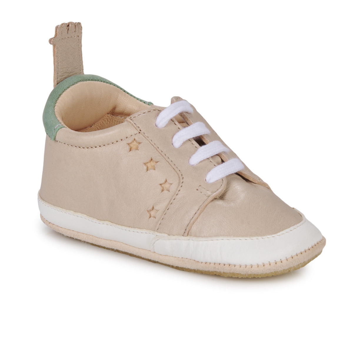 Ballerine ragazzo Easy Peasy  MY BLUBLU BASKET LACET  Beige