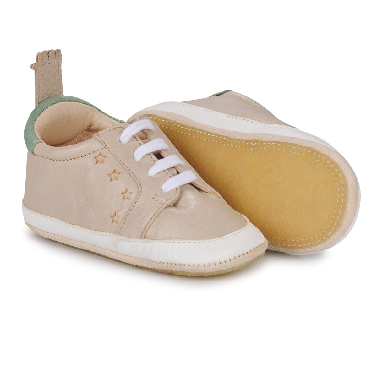 Ballerine ragazzo Easy Peasy  MY BLUBLU BASKET LACET  Beige