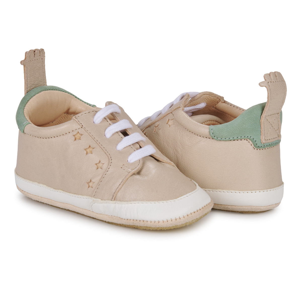 Ballerine ragazzo Easy Peasy  MY BLUBLU BASKET LACET  Beige