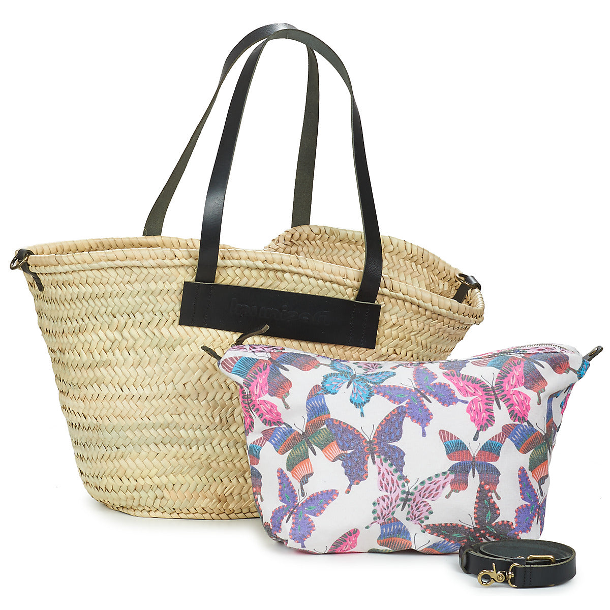 Borsa Shopping Donna Desigual  BOLS_SUMMER BUTTERFLIES  Beige