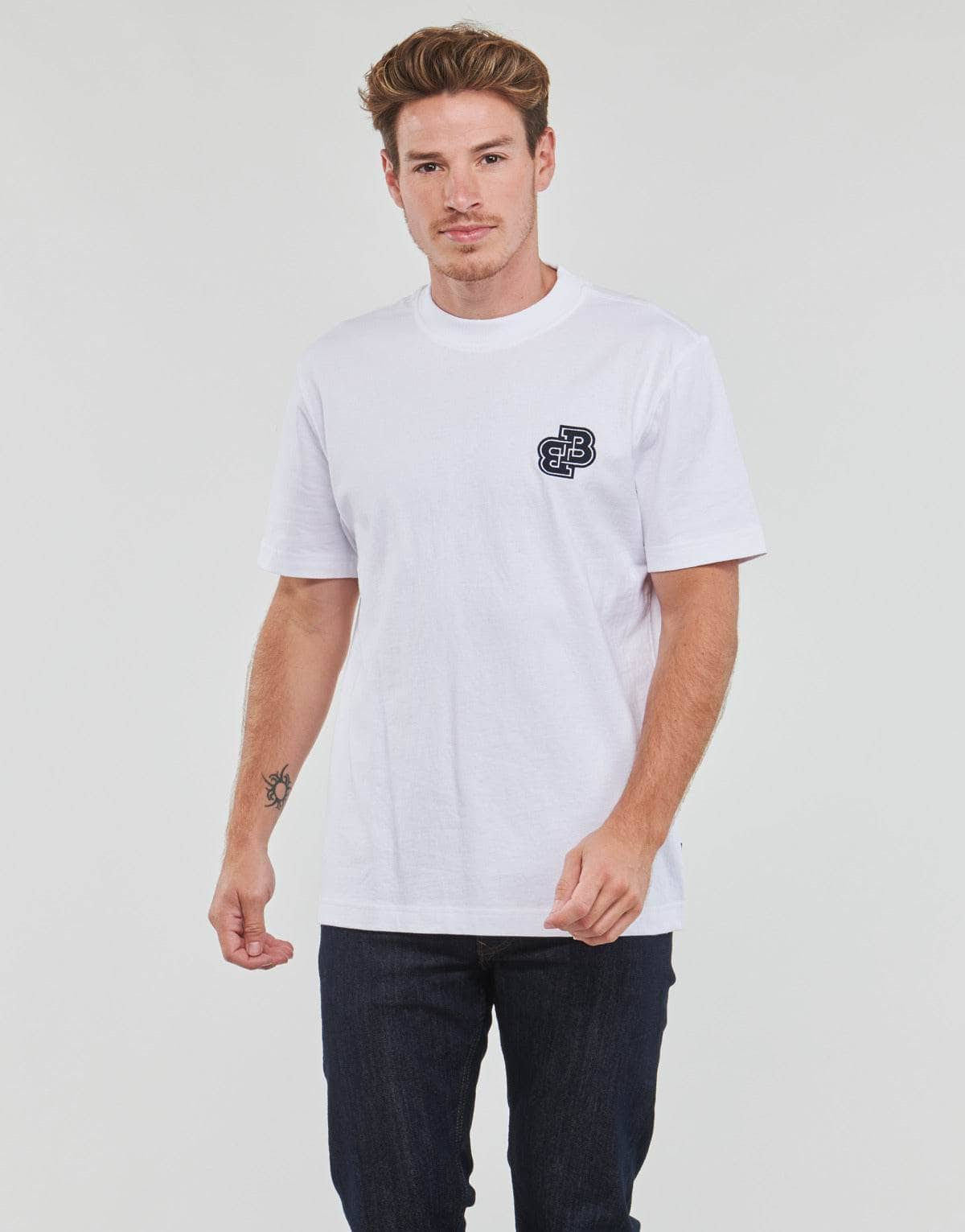 T-shirt Uomo BOSS  Tevarsity  Bianco