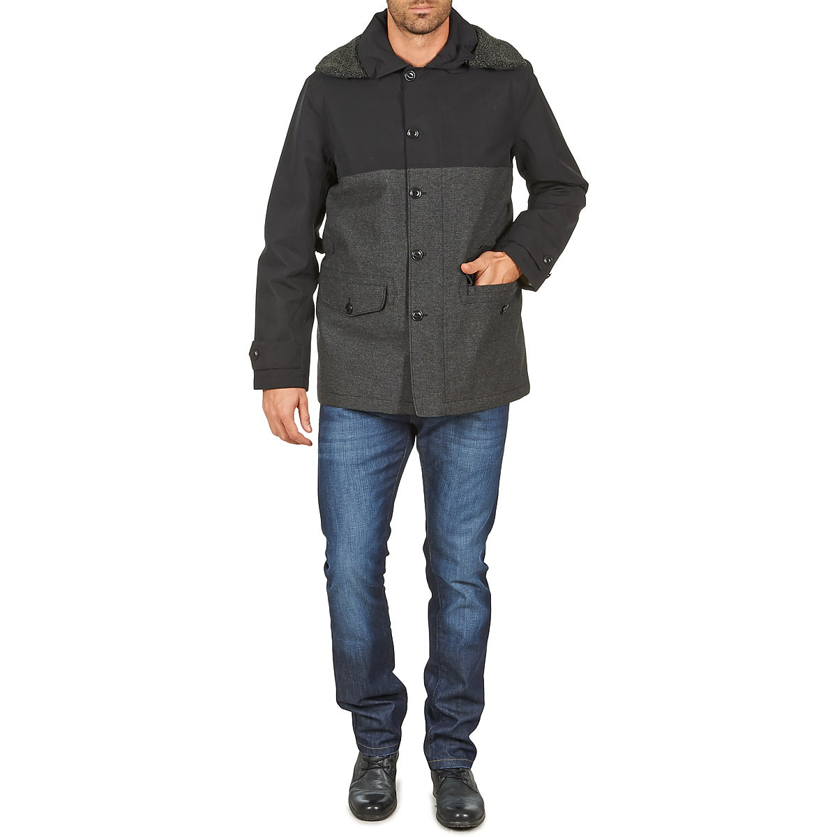 Mantella Uomo Aigle  SHERPAFIELD  Nero