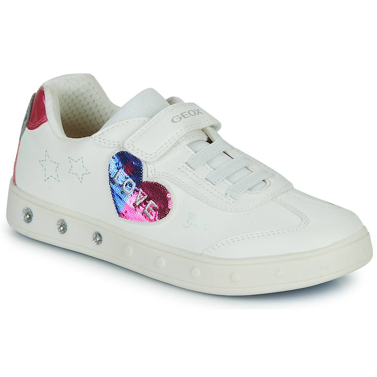 Scarpe bambini ragazza Geox  J SKYLIN GIRL  Bianco