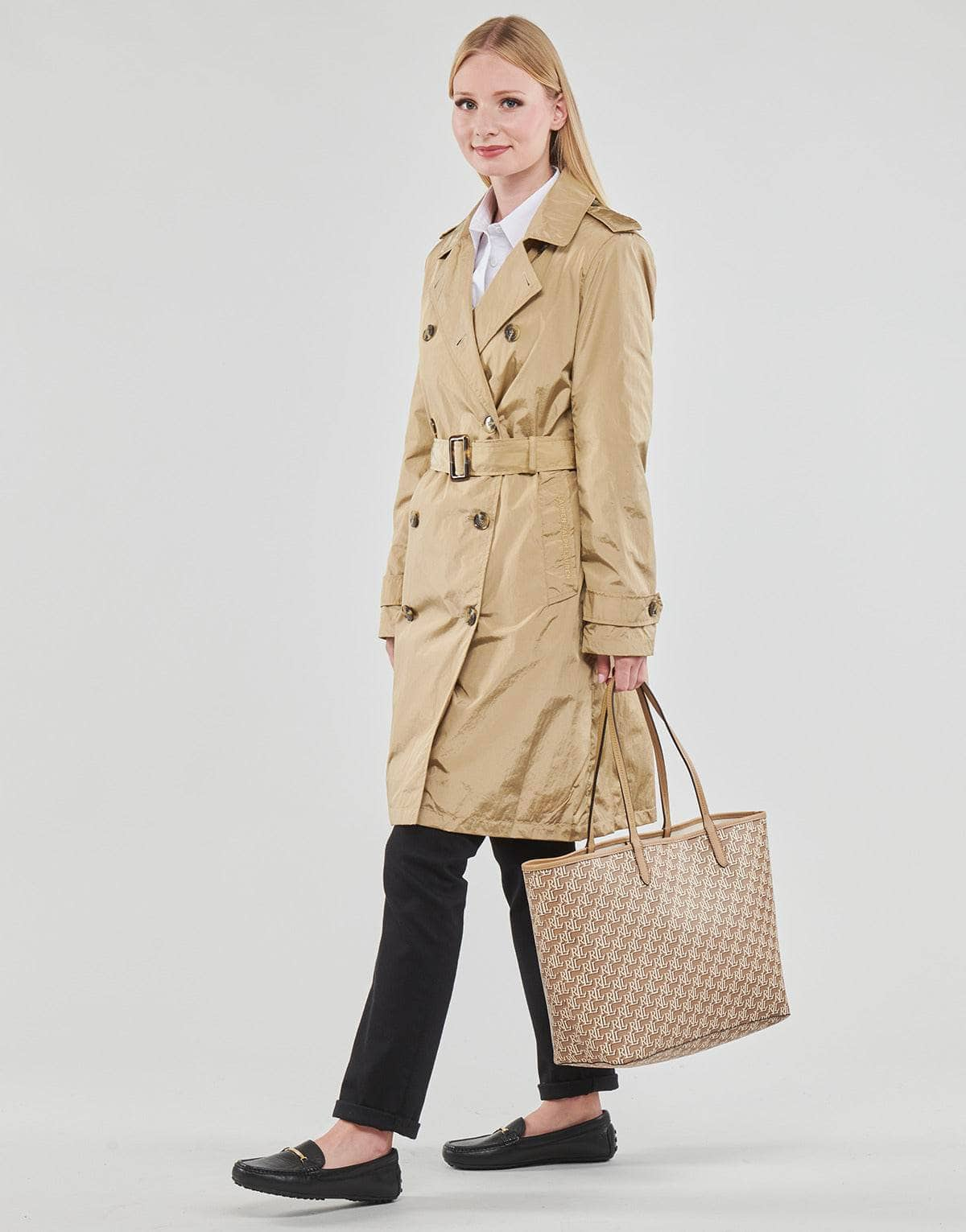 Trench Donna Lauren Ralph Lauren  DB PKB TRNCH-UNLINED-COAT  Beige