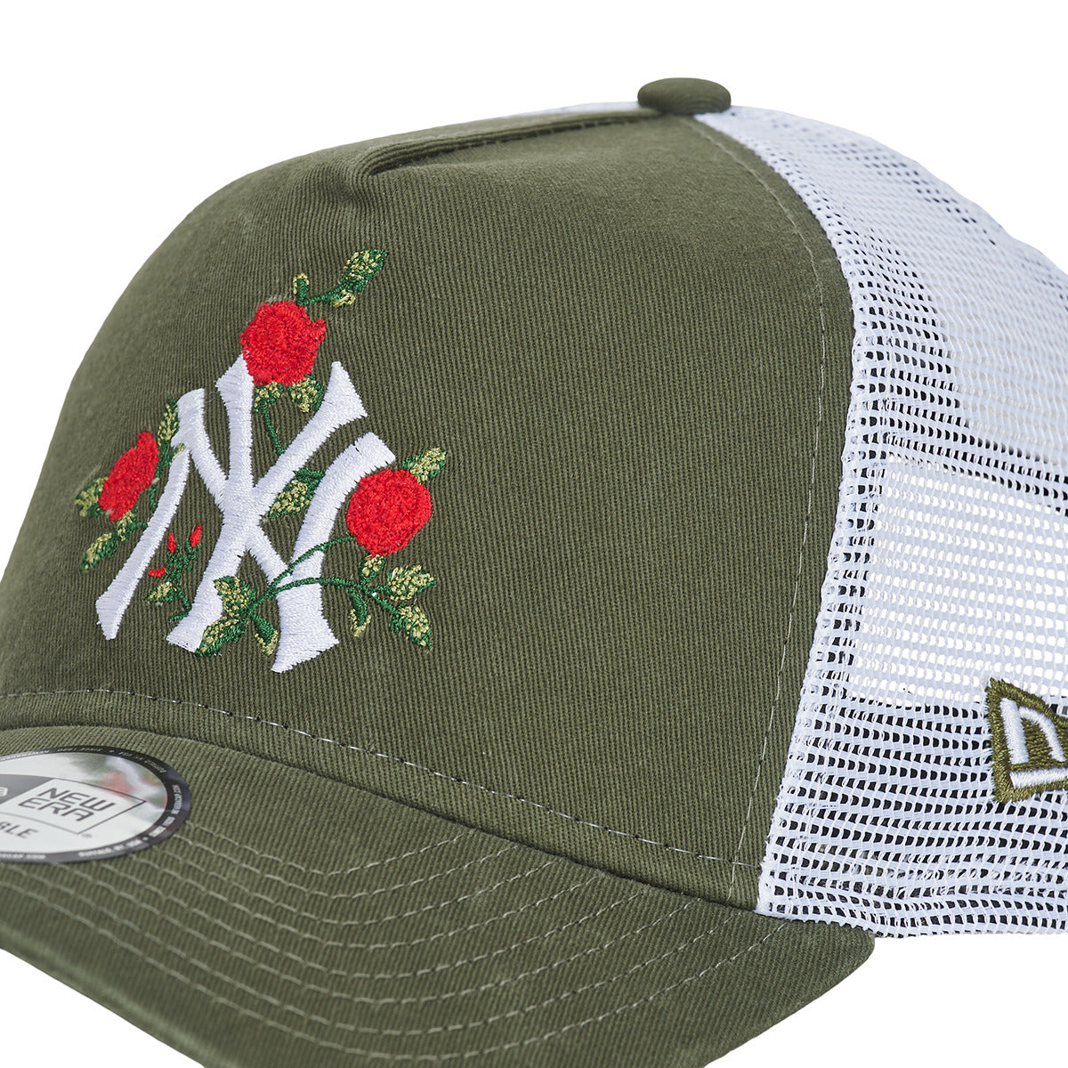 Cappellino Donna New-Era  FLOWER TRUCKER NEW YORK YANKEES  Kaki