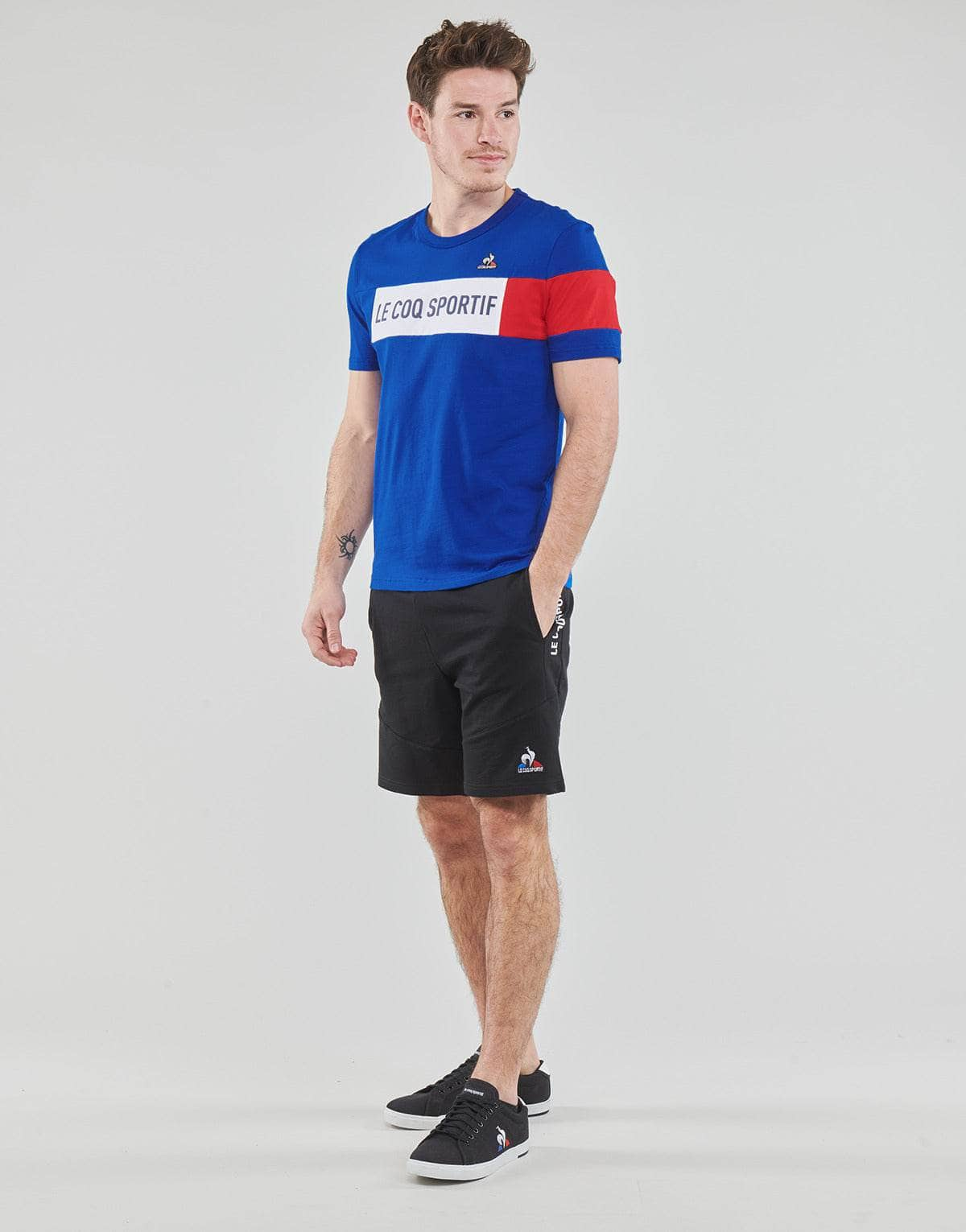 T-shirt Uomo Le Coq Sportif  TRI Tee SS N°1 M  Blu