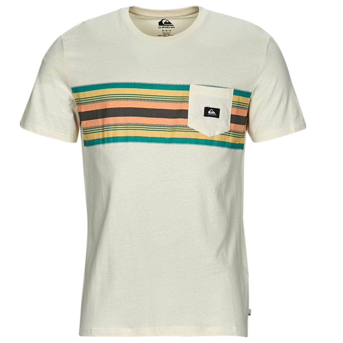 T-shirt Uomo Quiksilver  SURFADELICA STRIPE SS  Multicolore