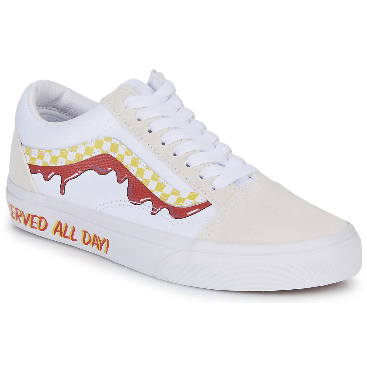 Sneakers basse Donna Vans  OLD SKOOL  Bianco