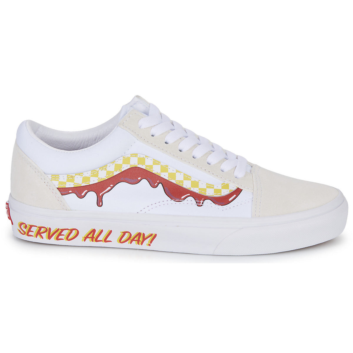 Sneakers basse Donna Vans  OLD SKOOL  Bianco