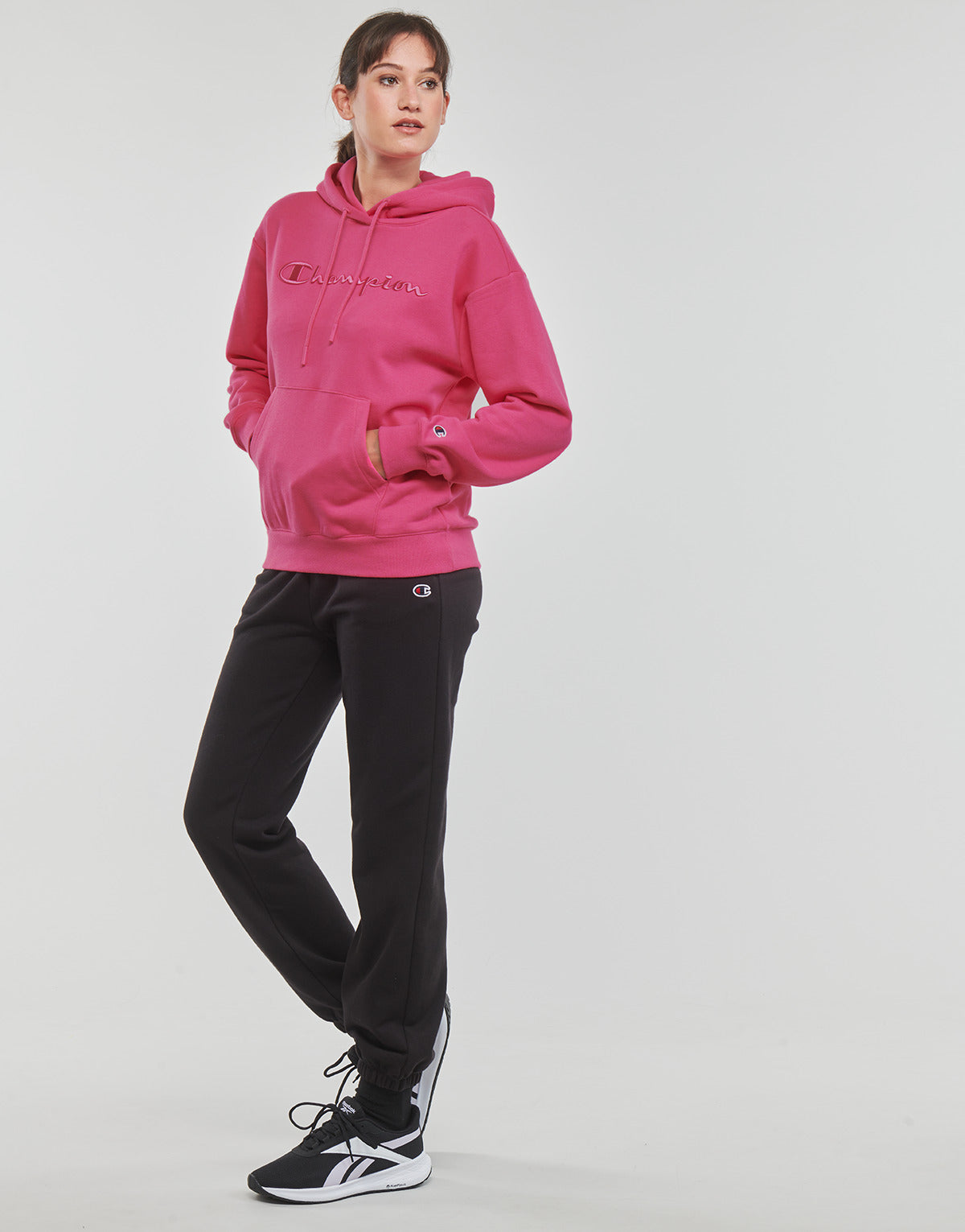 Felpa Donna Champion  Hooded Sweatshirt  Rosa