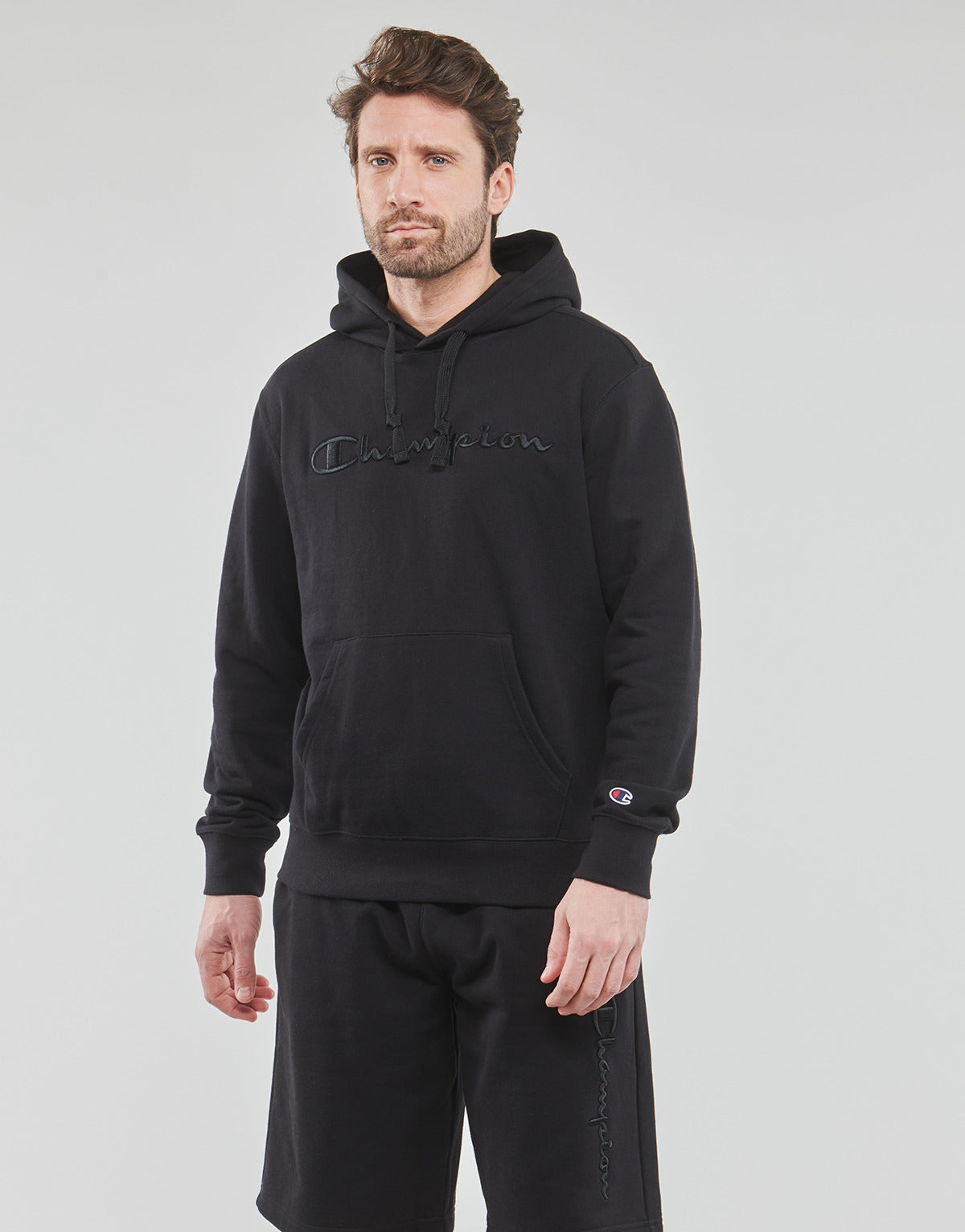 Felpa Uomo Champion  Hooded Sweatshirt  Nero