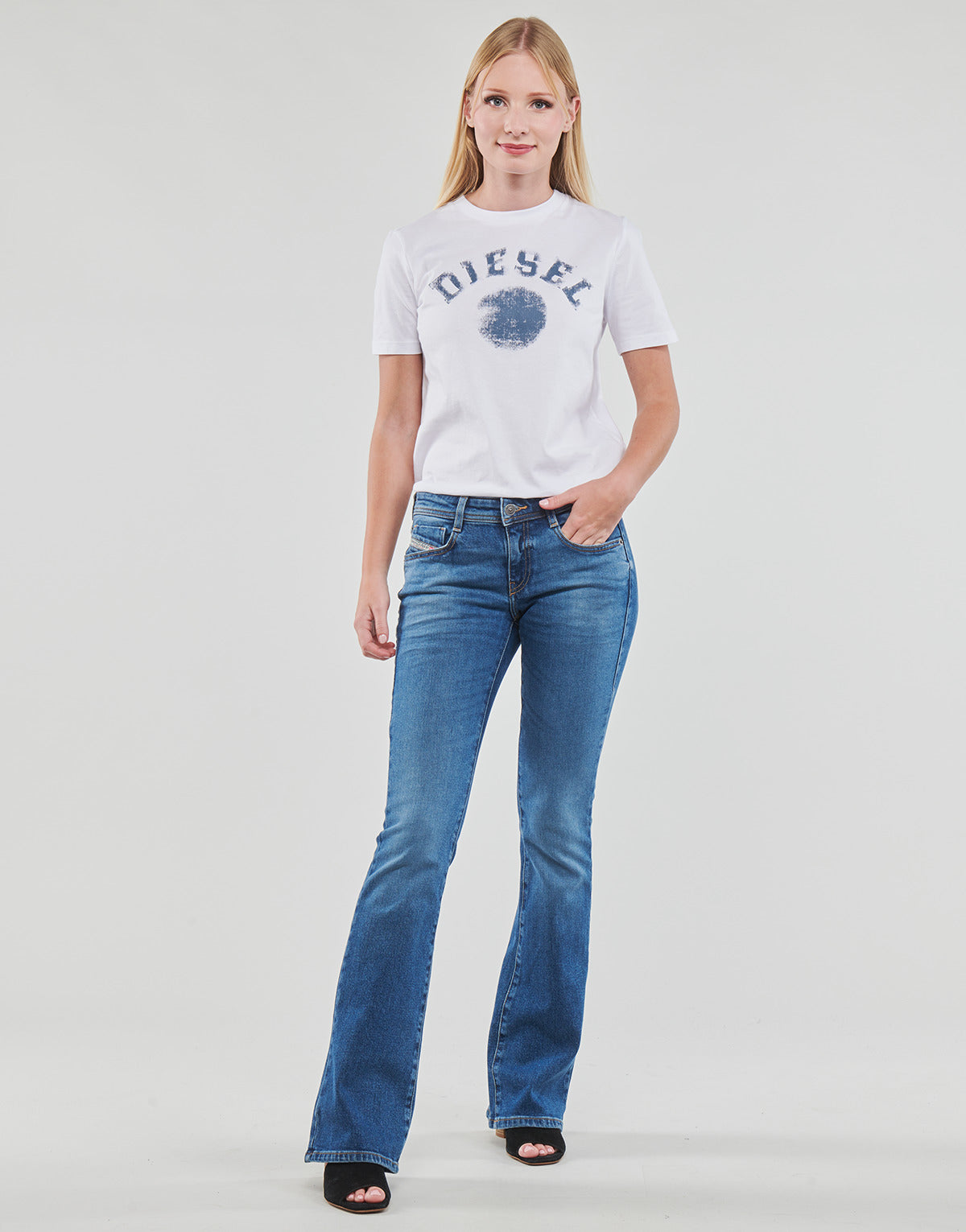 Jeans Bootcut Donna Diesel  1970 D-EBBEY  Blu