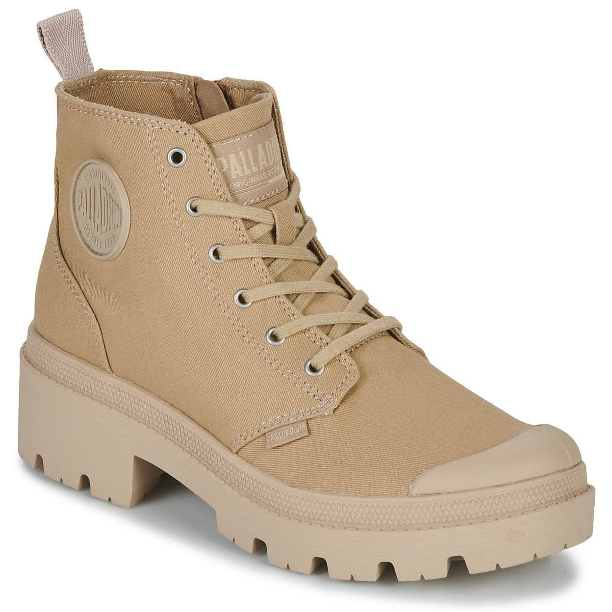 Sneakers alte Donna Palladium  PALLABASE TWILL  Beige