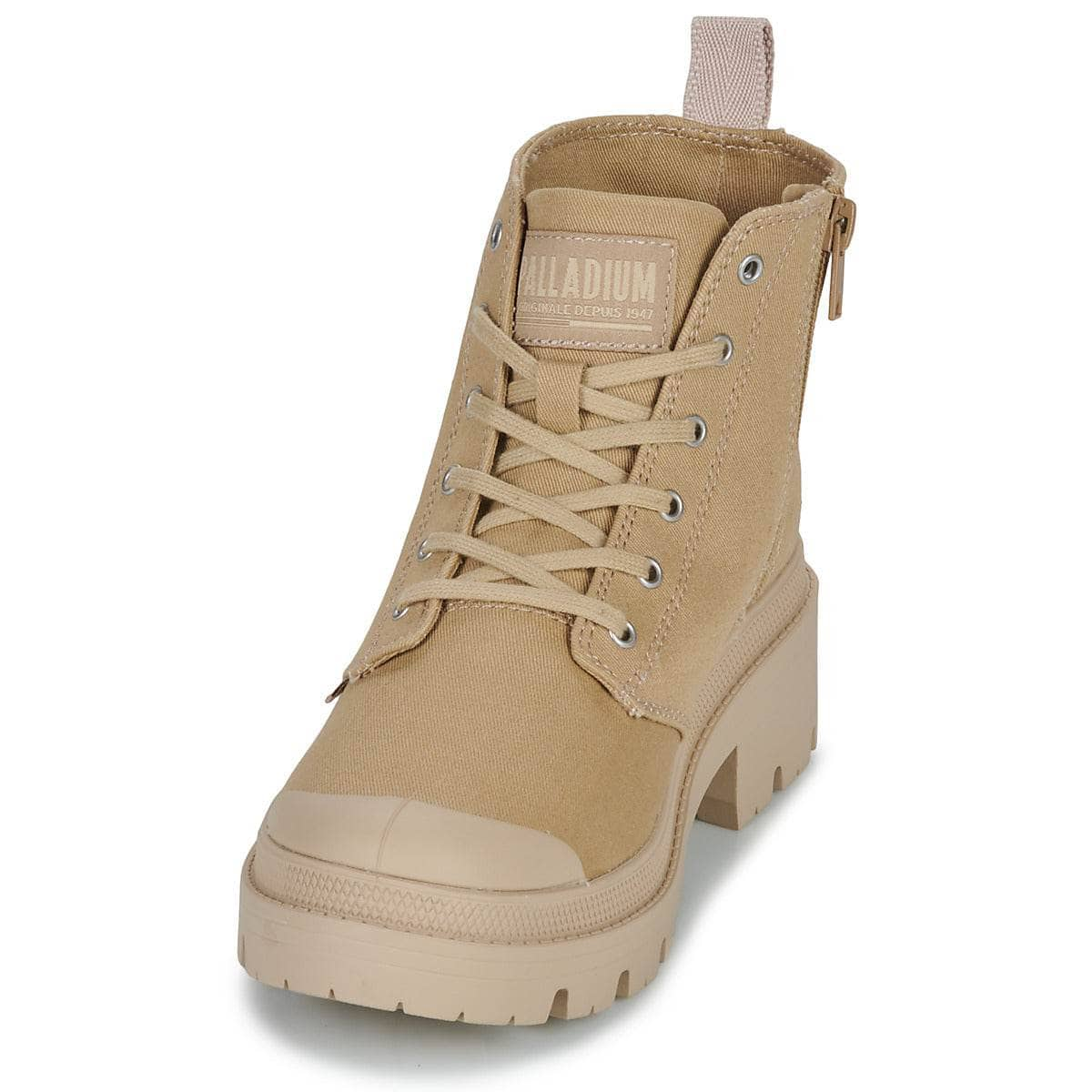 Sneakers alte Donna Palladium  PALLABASE TWILL  Beige