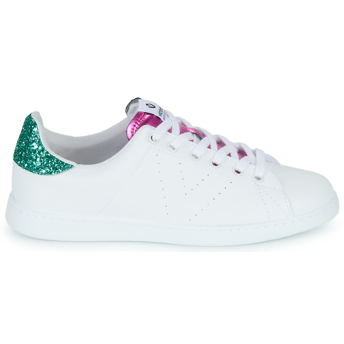 Sneakers basse Donna Victoria  TENIS EFECTO PIEL GLITTER  Bianco