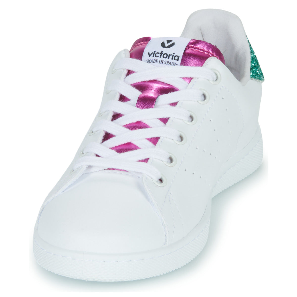 Sneakers basse Donna Victoria  TENIS EFECTO PIEL GLITTER  Bianco