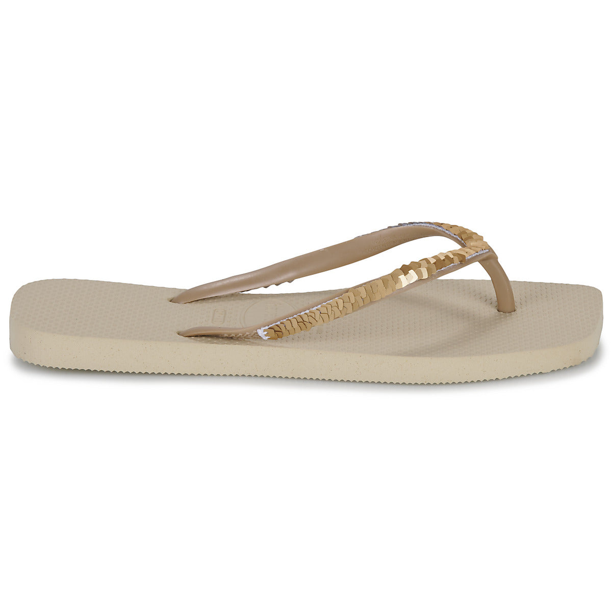 Infradito Donna Havaianas  SLIM SQUARE MAGIC SEQUIN  Beige