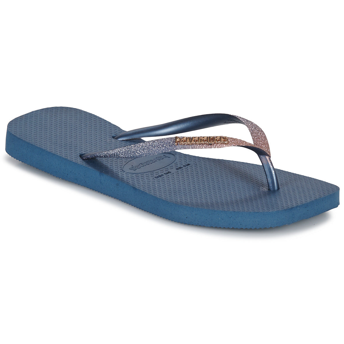 Infradito Donna Havaianas  SLIM SQUARE GLITTER  Marine