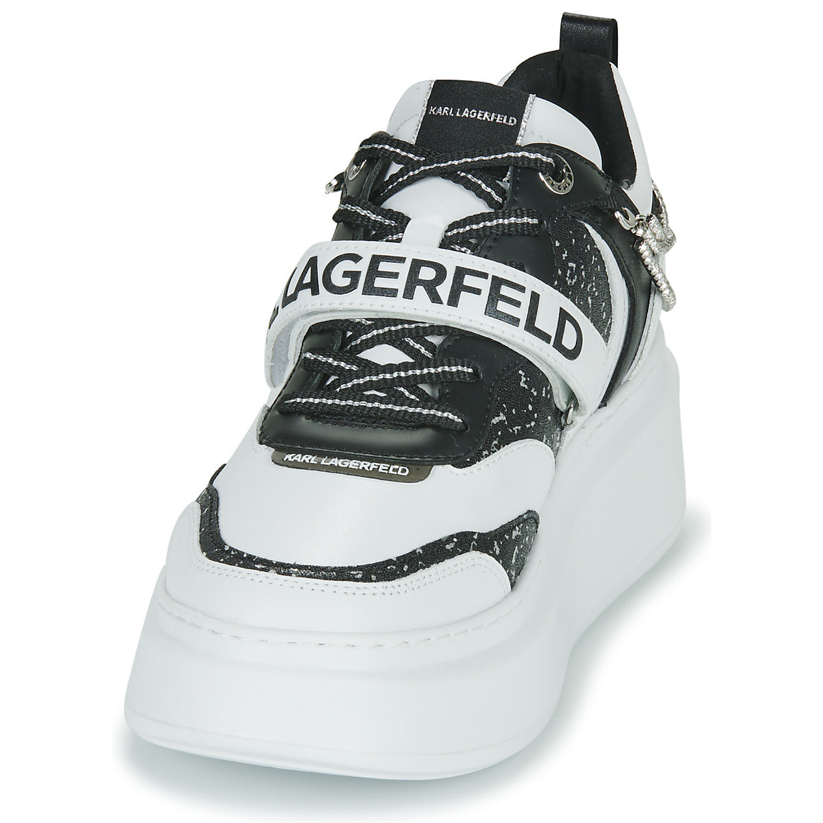 Sneakers basse Donna Karl Lagerfeld  ANAKAPRI Krystal Strap Lo Lace  Bianco